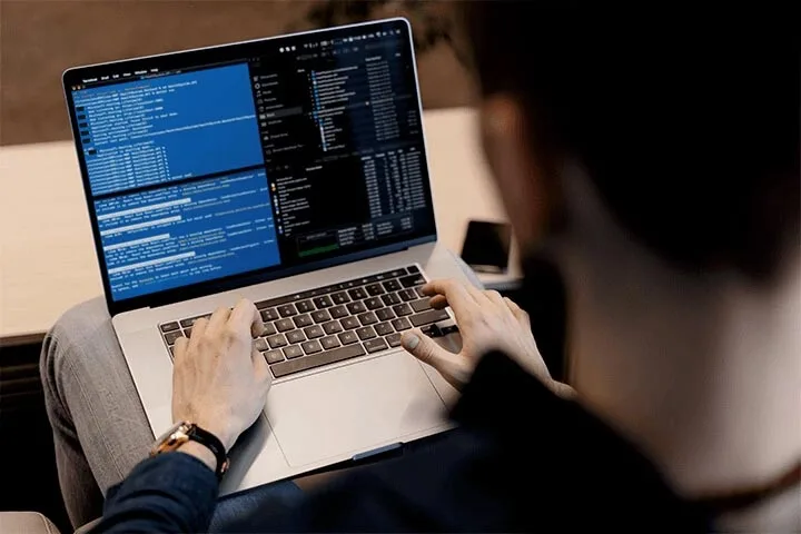 Men Working On Laptop
