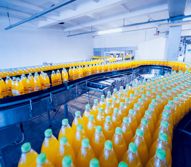 Processing of Juice Bottles