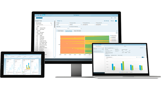 Different Reports Shows On The Tablet, Laptop & Desktop Screen